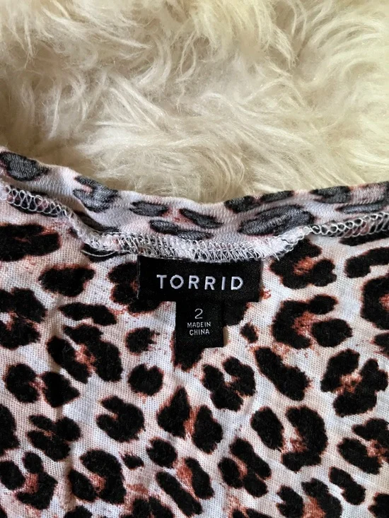 torrid Black & White Leopard Print Tiered Maxi Dress - Picture 2 of 2